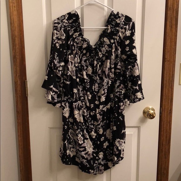 Linen Romper, 2X - Picture 1 of 2